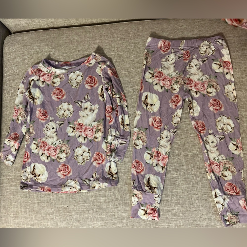 Lev Baby white bunny print